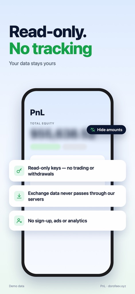 Read-only. No tracking